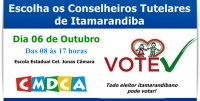 CMDCA/Itamarandiba realiza, neste domingo (06/10), eleição para o Conselho Tutelar